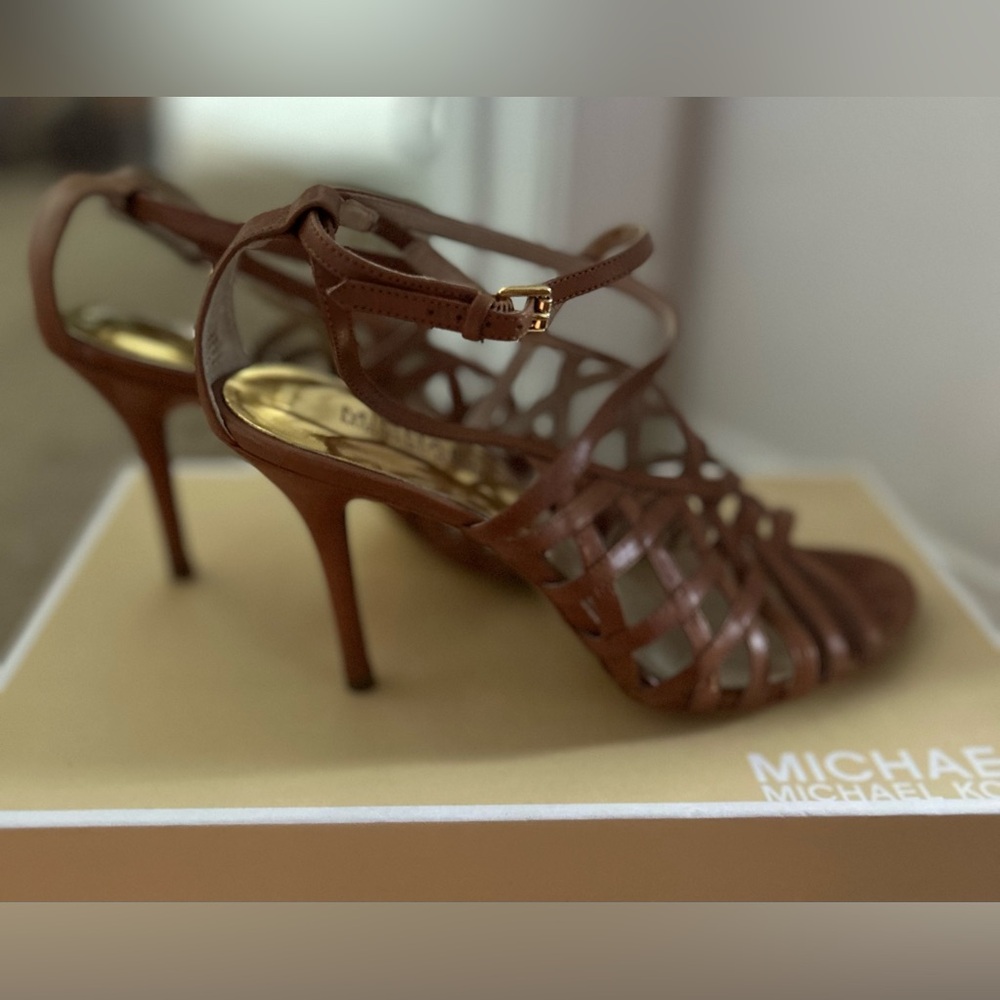 Michael Kors Tan Strappy Heels
